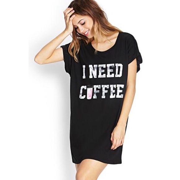 Forever 21 Other - Forever21 ‘I Need Coffee’ Sleep Shirt